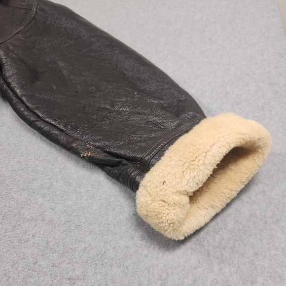 Vintage USAF Pilot Jacket Type G8 XL Genuine Sheepskin Lining Made In Turkey - Picture 10 of 16